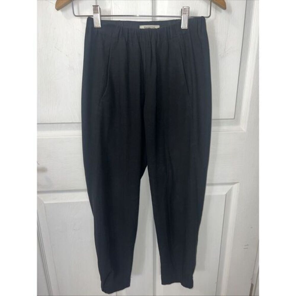 ARITZIA‎ BABATON Dexter Black Ankle Pull-On Pants Size XXS Elastic Waist Pockets